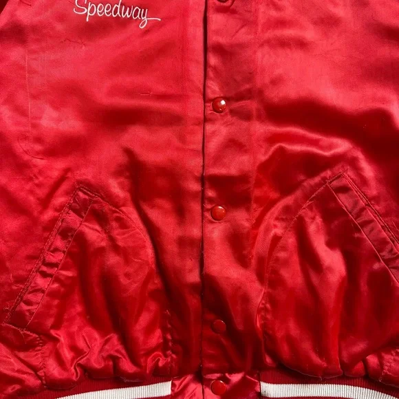 Vintage 1970s Brewerton Speedway Racing Satin Jacket Large - Picture 6 of 12